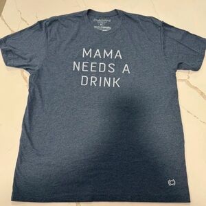 (Code)Word Mamma Needs A Drink tee. NWOT